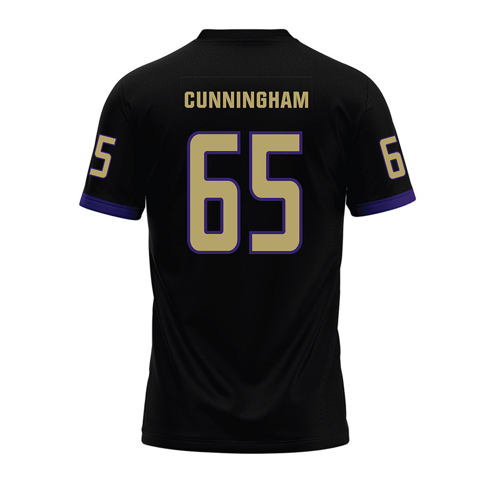JMU - NCAA Football : Parker Cunningham - Black Premium Football Jersey-1
