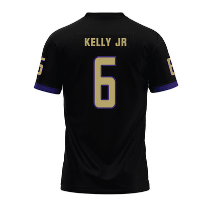 JMU - NCAA Football : DJ Kelly Jr - Black Premium Football Jersey-1