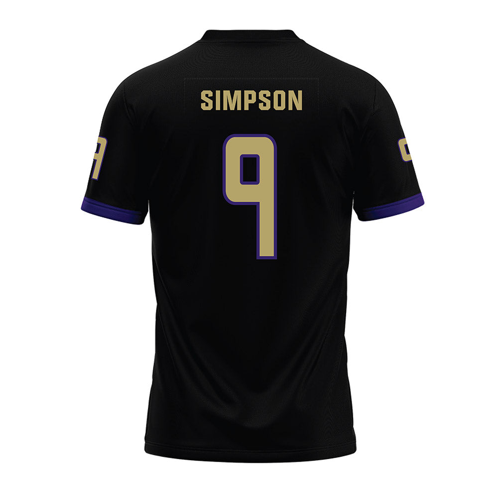 JMU - NCAA Football : Keitrone Simpson - Black Premium Football Jersey-1