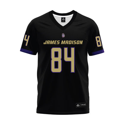 JMU - NCAA Football : Andrew Bennett - Black Premium Football Jersey-0