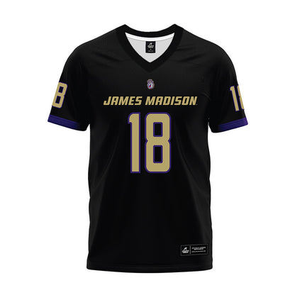 JMU - NCAA Football : Jase Rhodes - Black Premium Football Jersey-0