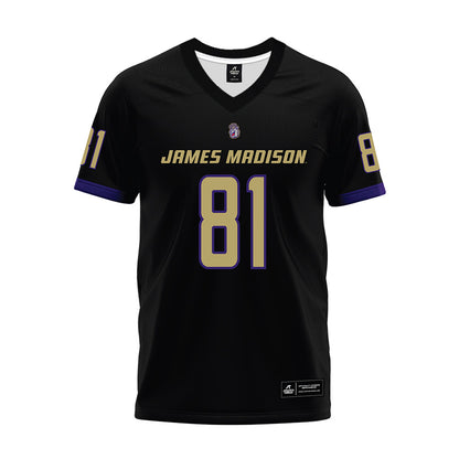 JMU - NCAA Football : Chase Pensyl - Black Premium Football Jersey-0