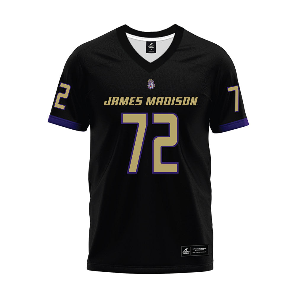 JMU - NCAA Football : Kaedin Massey - Black Premium Football Jersey-0
