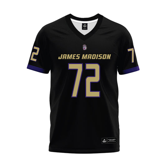 JMU - NCAA Football : Kaedin Massey - Black Premium Football Jersey-0
