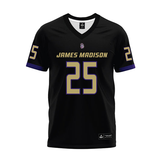 JMU - NCAA Football : Terrence Jones II - Black Premium Football Jersey-0