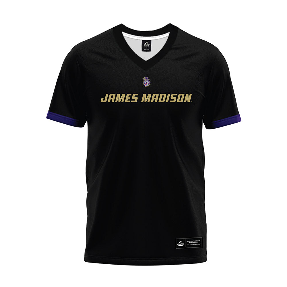 JMU - NCAA Football : Camden Coleman - Black Premium Football Jersey-0