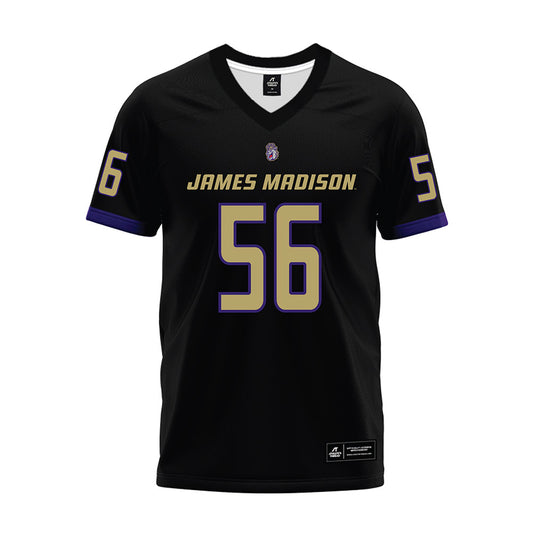 JMU - NCAA Football : Tyler Brown - Black Premium Football Jersey-0