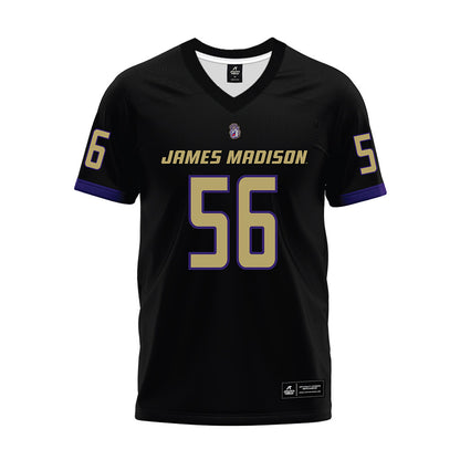 JMU - NCAA Football : JaKobe Campbell - Black Premium Football Jersey-0