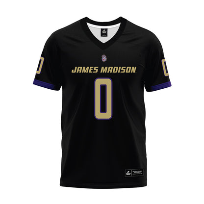 JMU - NCAA Football : Cole Keller - Black Premium Football Jersey-0