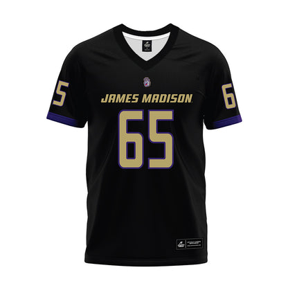 JMU - NCAA Football : Parker Cunningham - Black Premium Football Jersey-0