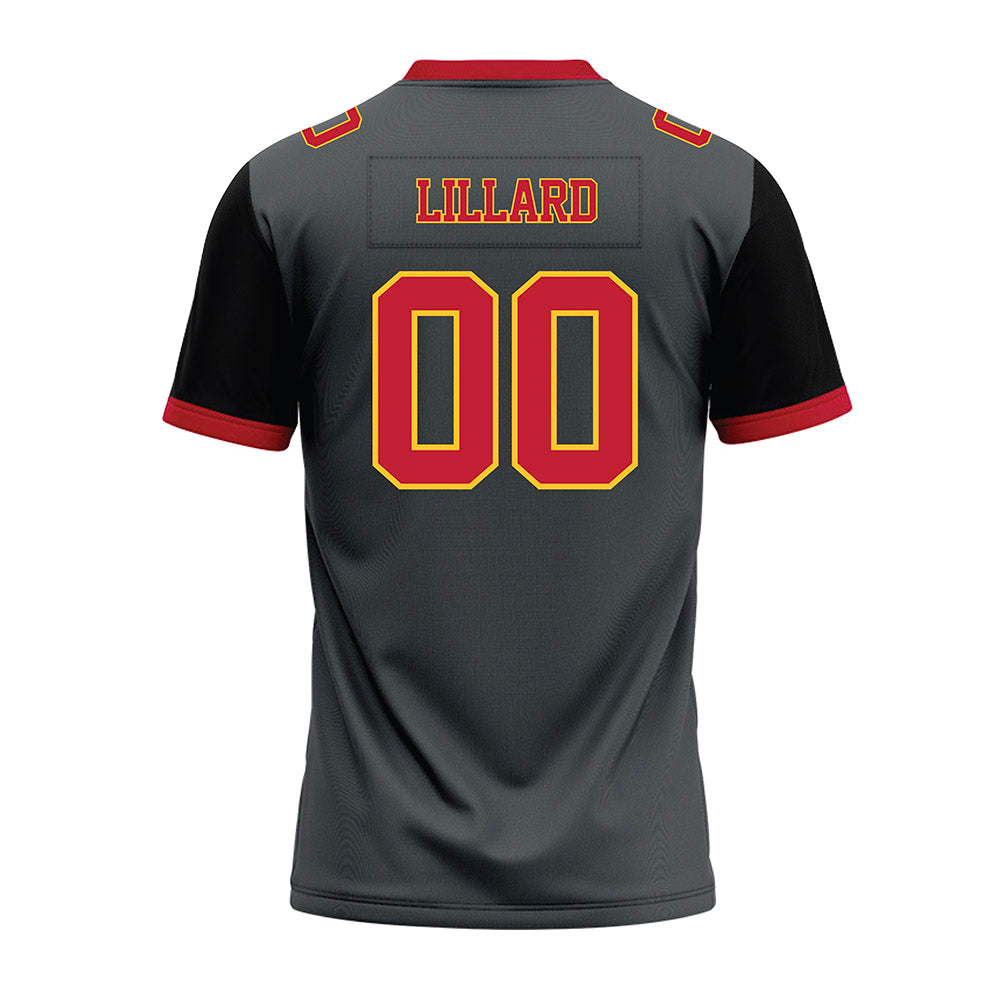 Ferris State - NCAA Football : Devin Lillard - Graphite Premium Football Jersey-1