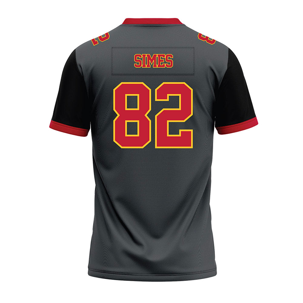 Ferris State - NCAA Football : Kevin Simes - Graphite Premium Football Jersey-1