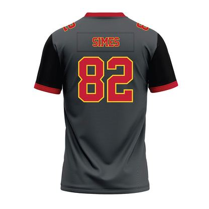 Ferris State - NCAA Football : Kevin Simes - Graphite Premium Football Jersey-1