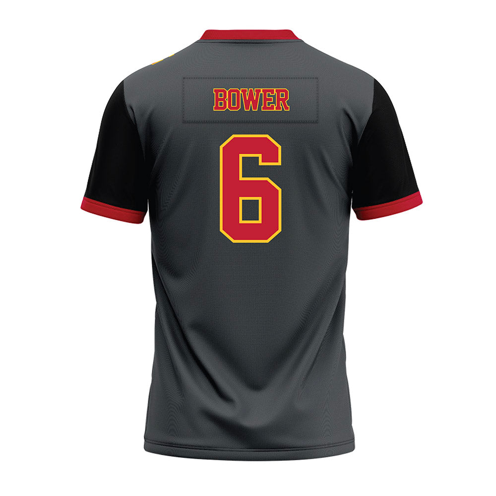 Ferris State - NCAA Football : Tarick Bower - Graphite Premium Football Jersey-1