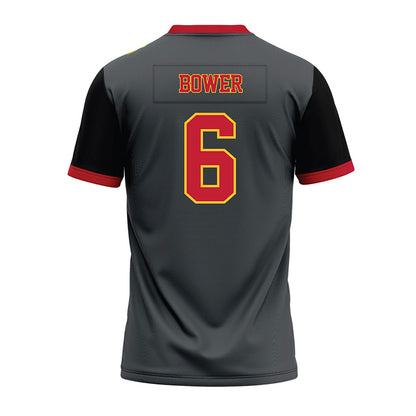 Ferris State - NCAA Football : Tarick Bower - Graphite Premium Football Jersey-1