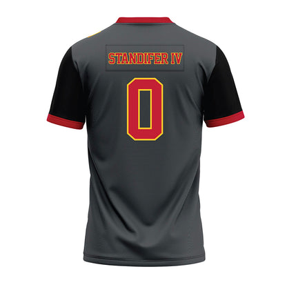 Ferris State - NCAA Football : Milton Standifer IV - Graphite Premium Football Jersey-1