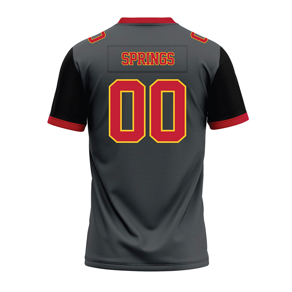 Ferris State - NCAA Football : Alex Springs - Graphite Premium Football Jersey-1