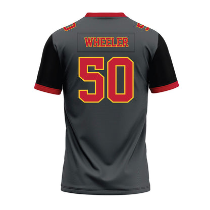 Ferris State - NCAA Football : Deshaun Wheeler - Graphite Premium Football Jersey-1
