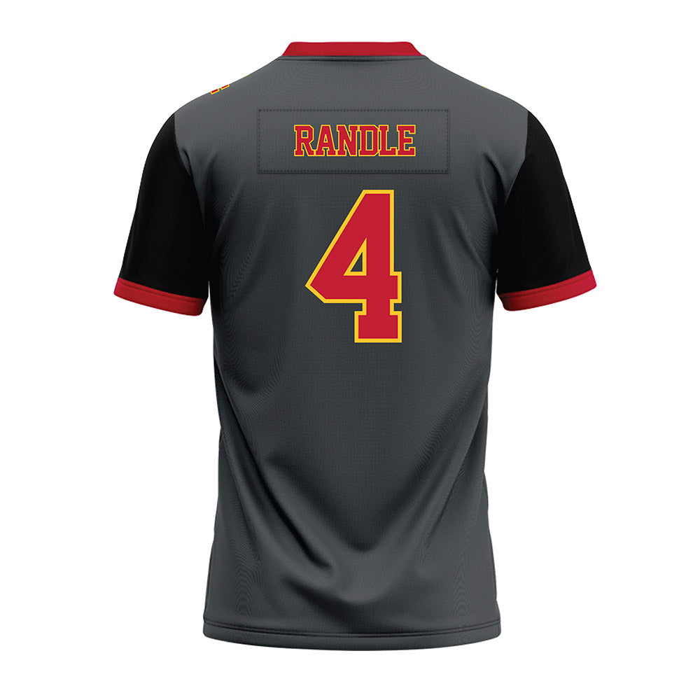 Ferris State - NCAA Football : Tyrin Randle - Graphite Premium Football Jersey-1