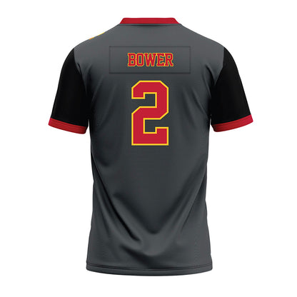 Ferris State - NCAA Football : Wyatt Bower - Graphite Premium Football Jersey-1