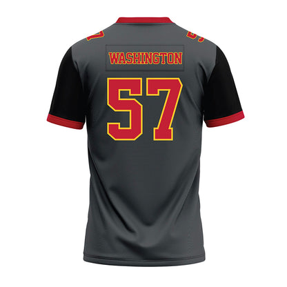 Ferris State - NCAA Football : Jaylen Washington - Graphite Premium Football Jersey-1