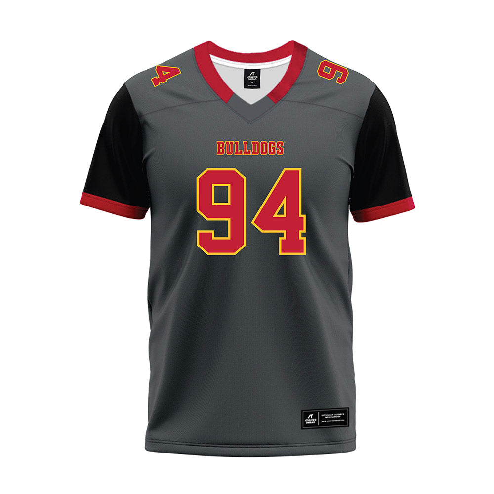 Ferris State - NCAA Football : Sio Saipaia - Graphite Premium Football Jersey-0