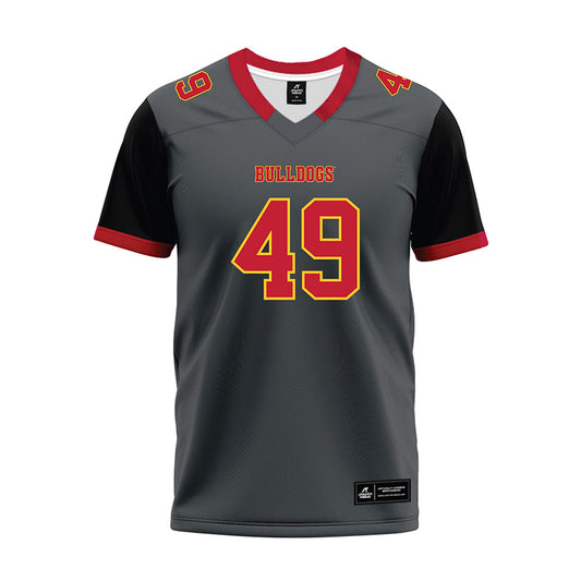 Ferris State - NCAA Football : Maurice Adams Jr - Graphite Premium Football Jersey-0
