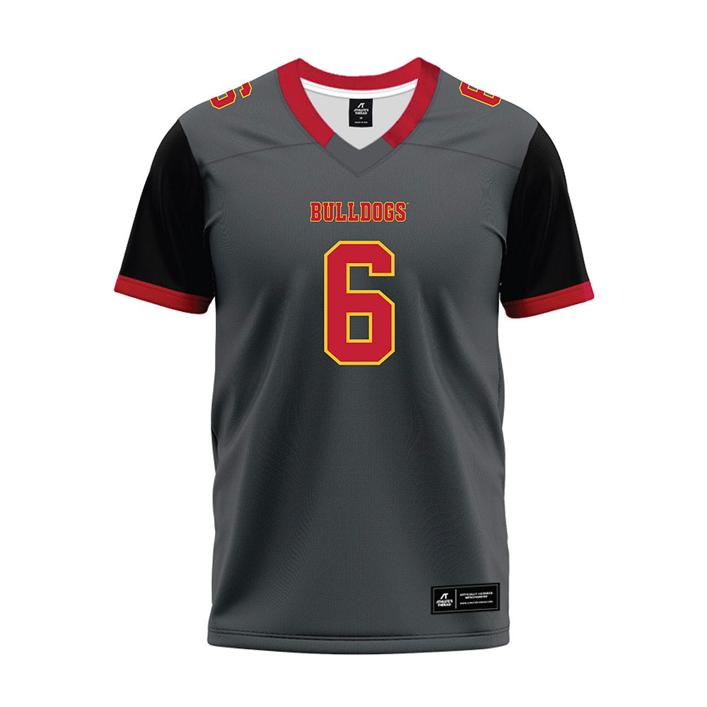 Ferris State - NCAA Football : Tarick Bower - Graphite Premium Football Jersey-0
