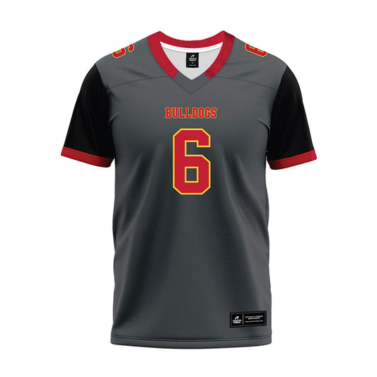 Ferris State - NCAA Football : Tarick Bower - Graphite Premium Football Jersey-0