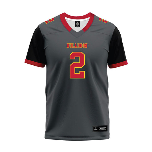 Ferris State - NCAA Football : Odell Teel - Graphite Premium Football Jersey-0