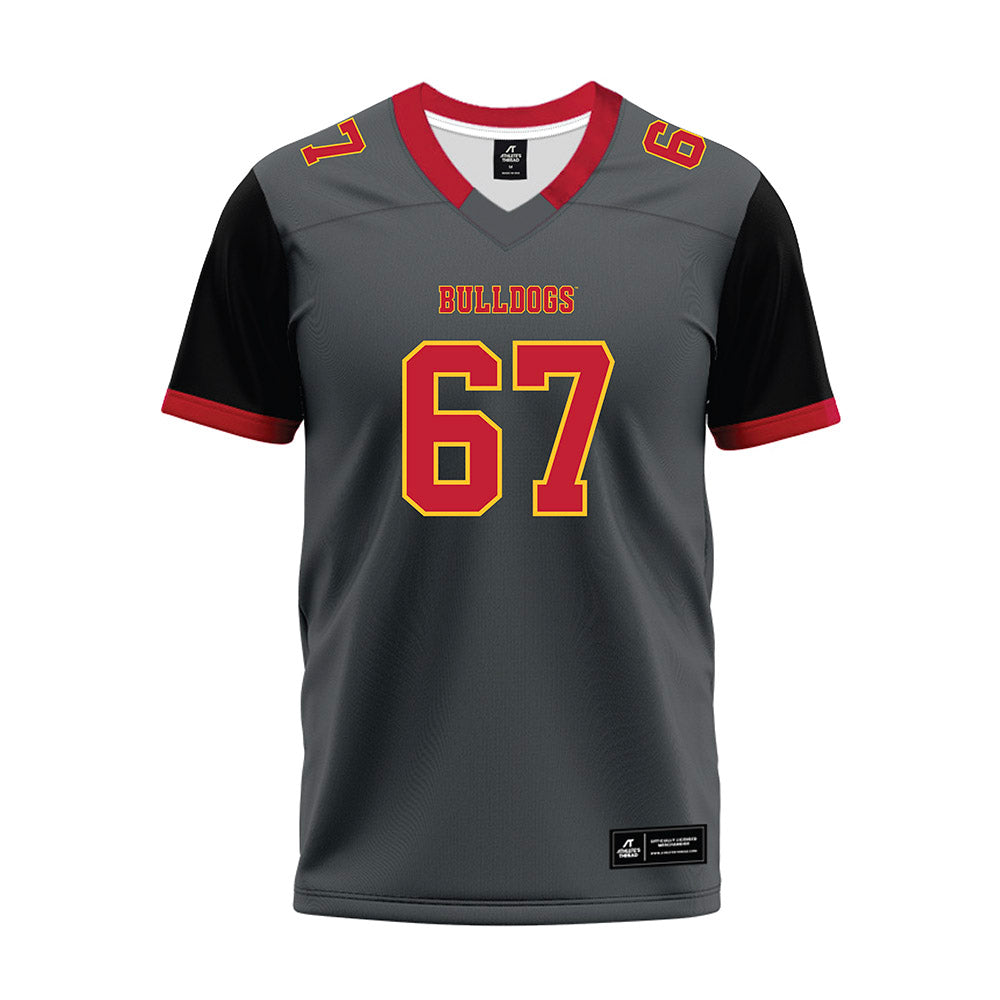 Ferris State - NCAA Football : Avery Pavlak - Graphite Premium Football Jersey-0