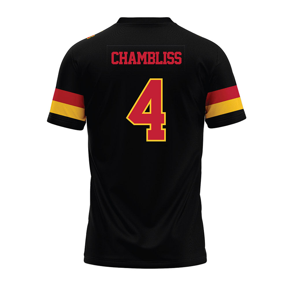 Ferris State - NCAA Football : Trinidad Chambliss - Black Premium Football Jersey