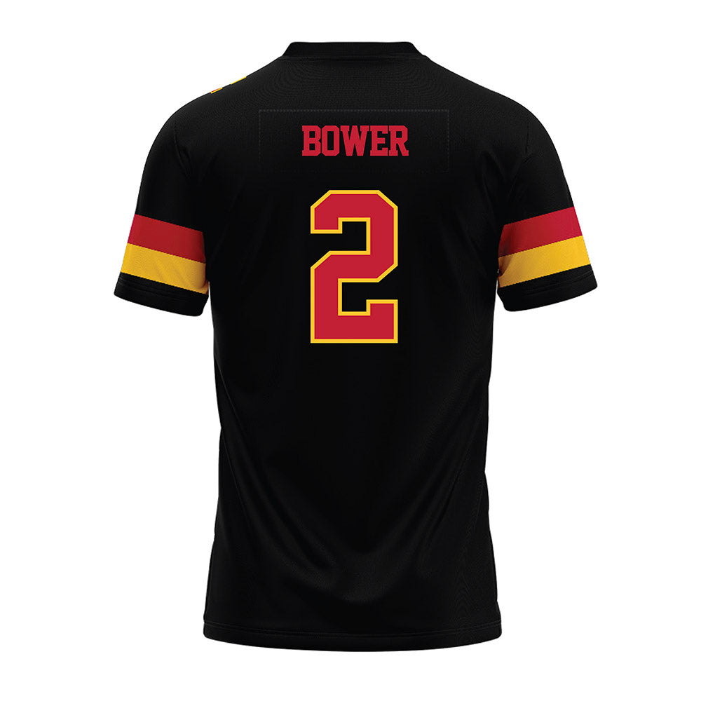 Ferris State - NCAA Football : Tarick Bower - Black Premium Football Jersey-1