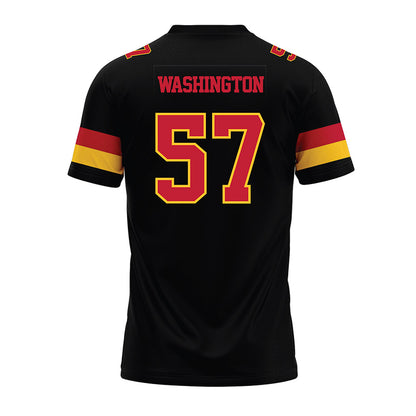 Ferris State - NCAA Football : Jaylen Washington - Black Premium Football Jersey-1