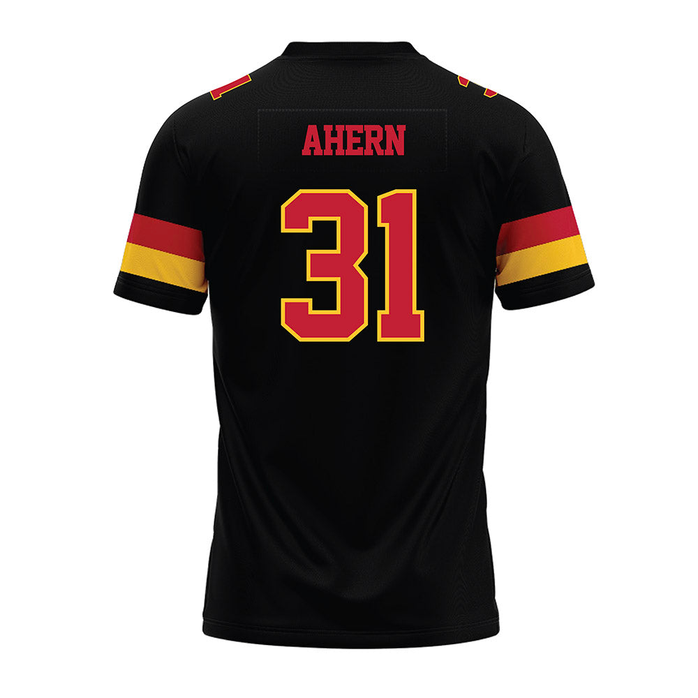 Ferris State - NCAA Football : Ryan Ahern - Black Premium Football Jersey-1