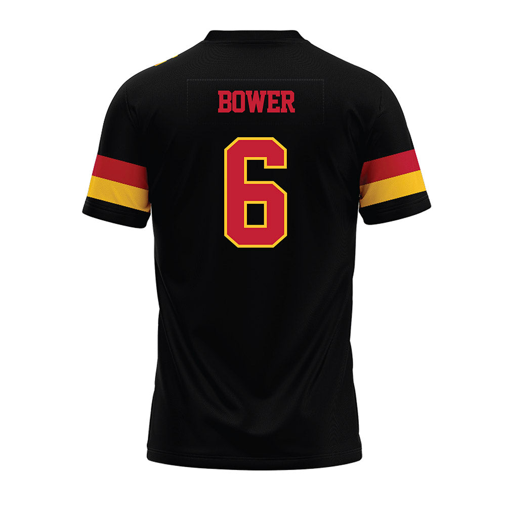 Ferris State - NCAA Football : Tarick Bower - Black Premium Football Jersey-1