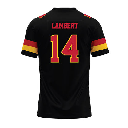 Ferris State - NCAA Football : Stanley Lambert - Black Premium Football Jersey-1