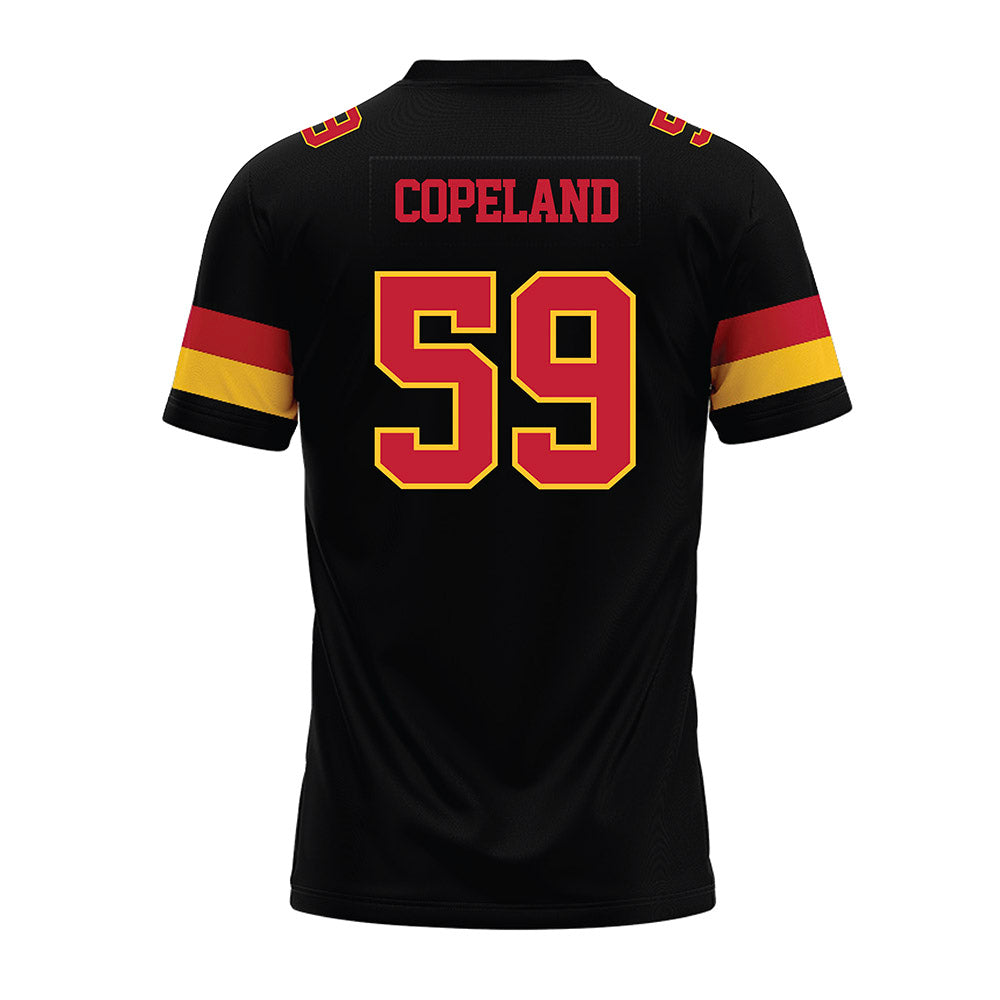 Ferris State - NCAA Football : Isiah Copeland - Black Premium Football Jersey-1