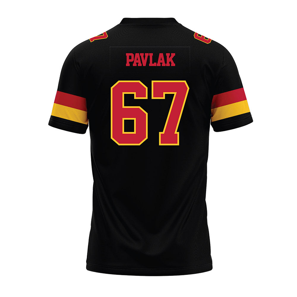 Ferris State - NCAA Football : Avery Pavlak - Black Premium Football Jersey-1