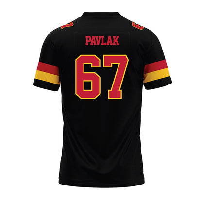 Ferris State - NCAA Football : Avery Pavlak - Black Premium Football Jersey-1