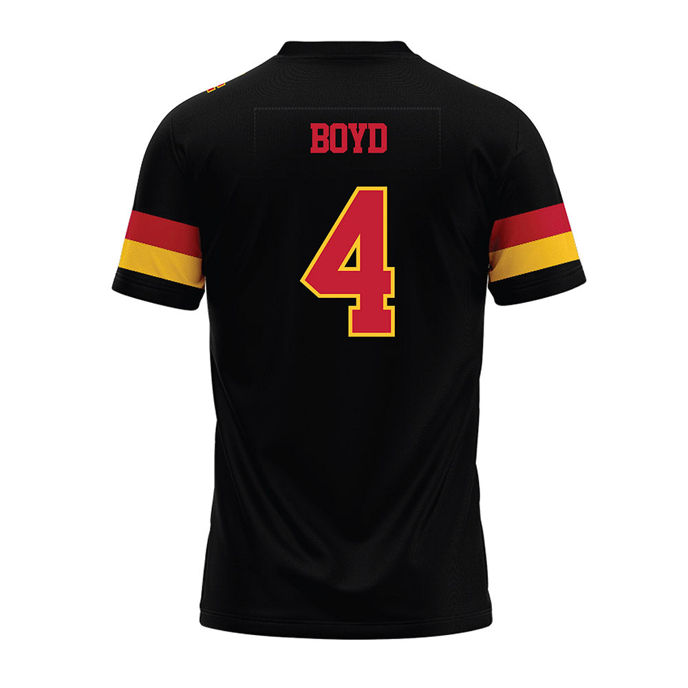 Ferris State - NCAA Football : Tae Boyd - Black Premium Football Jersey-1