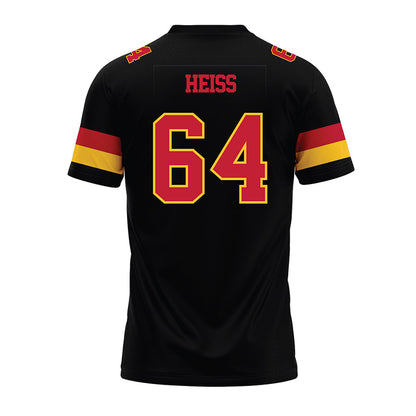 Ferris State - NCAA Football : Cam Heiss - Black Premium Football Jersey-1