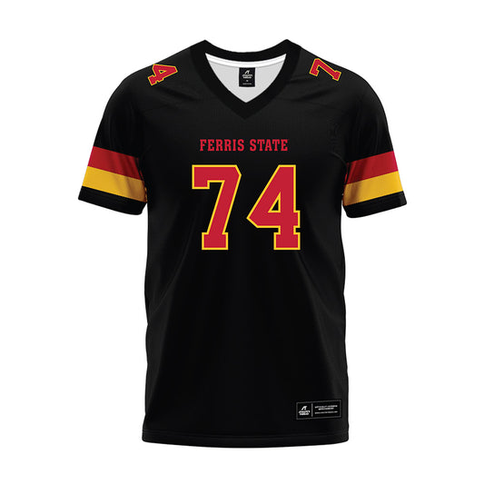 Ferris State - NCAA Football : Bobby Anderson - Black Premium Football Jersey-0