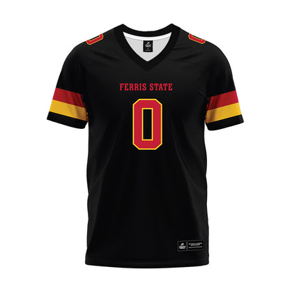 Ferris State - NCAA Football : Jaylon Ammons - Black Premium Football Jersey-0