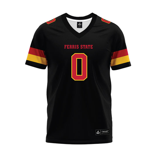 Ferris State - NCAA Football : Milton Standifer IV - Black Premium Football Jersey-0