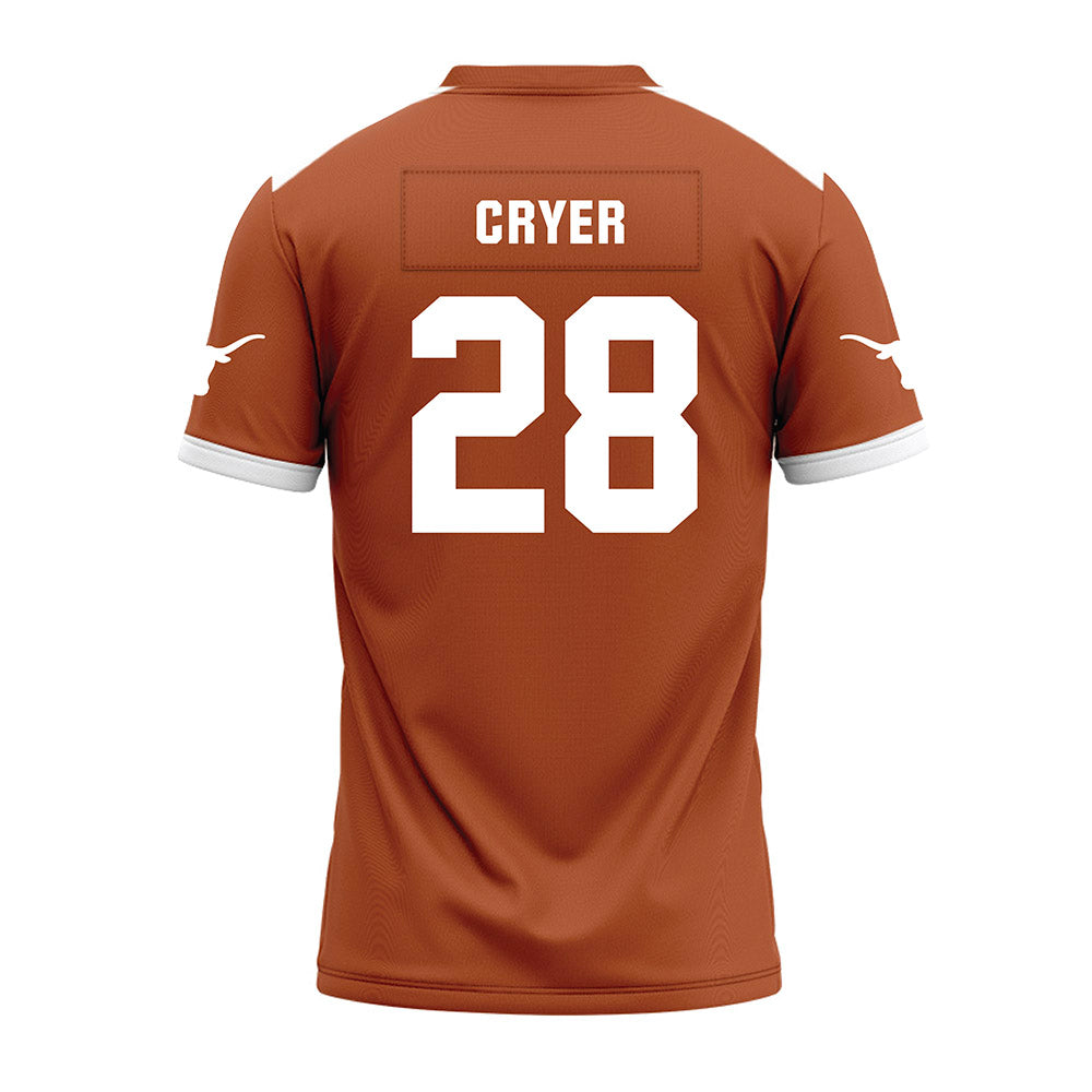 Texas - NCAA Football : Justin Cryer - Premium Football Jersey-1