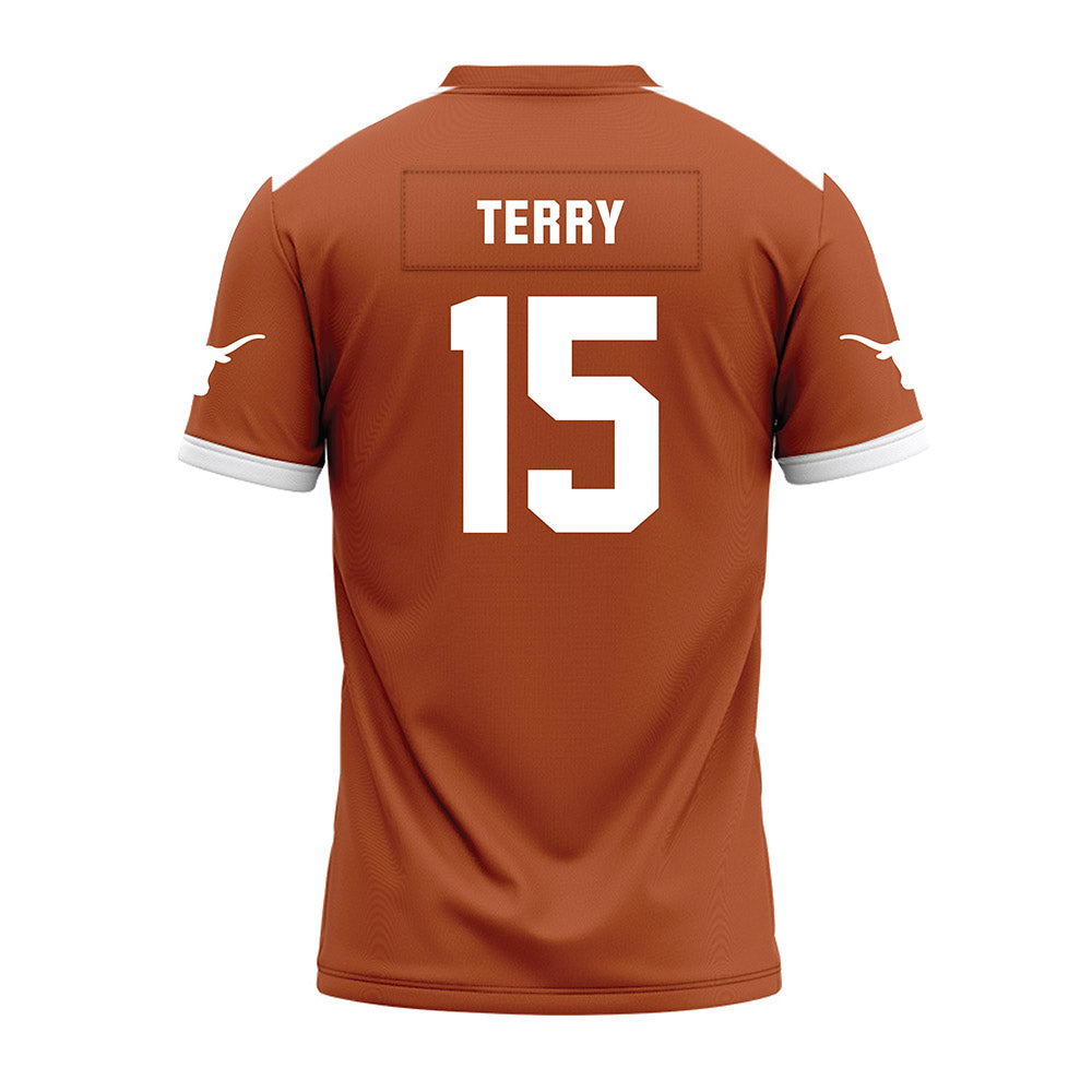 Texas - NCAA Football : Justus Terry - Premium Football Jersey-1