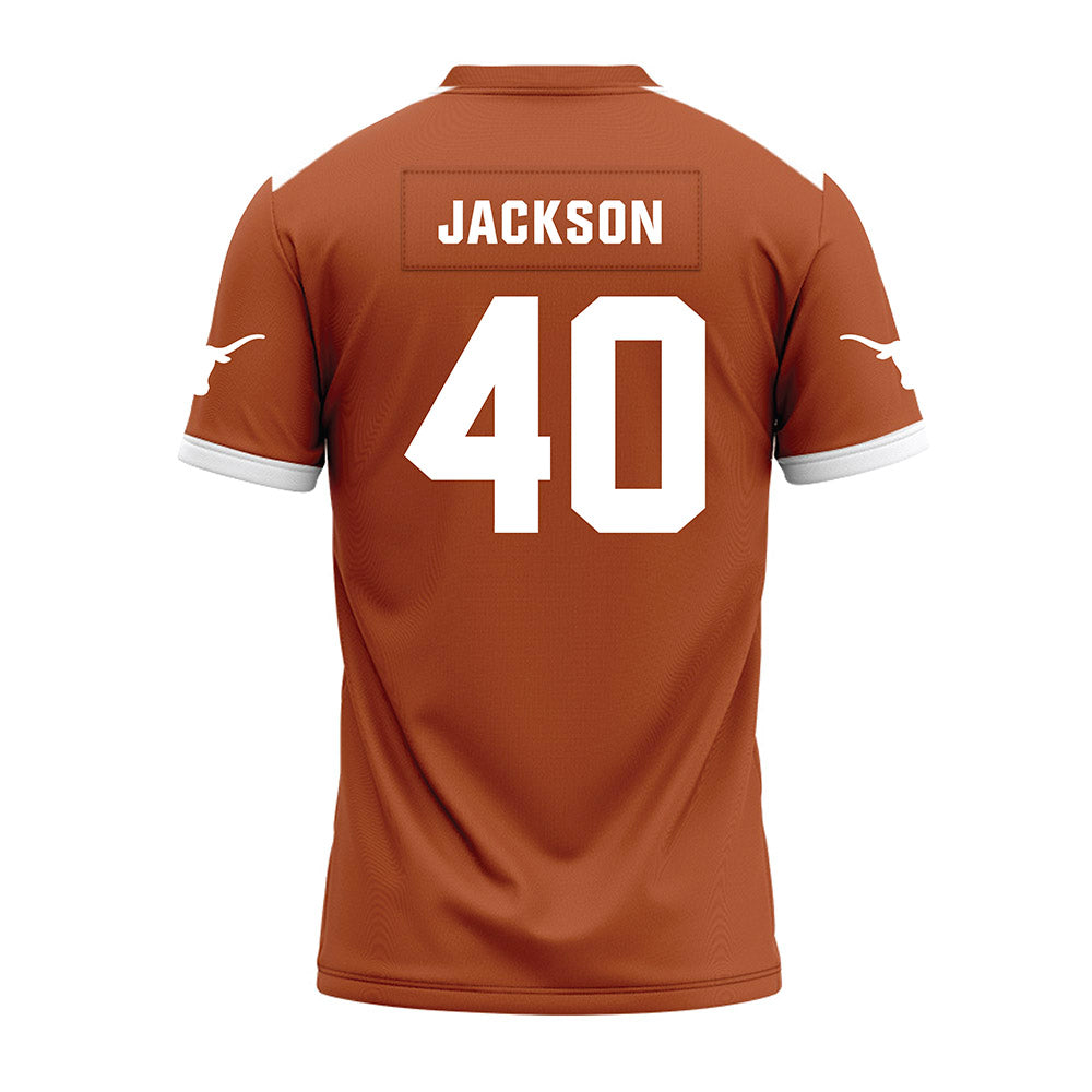 Texas - NCAA Football : Lance Jackson - Premium Football Jersey-1