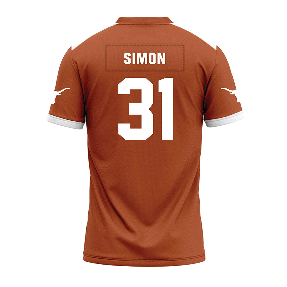 Texas - NCAA Football : James Simon - Premium Football Jersey-1