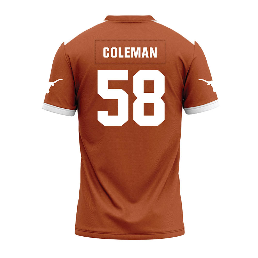 Texas - NCAA Football : Devin Coleman - Premium Football Jersey-1